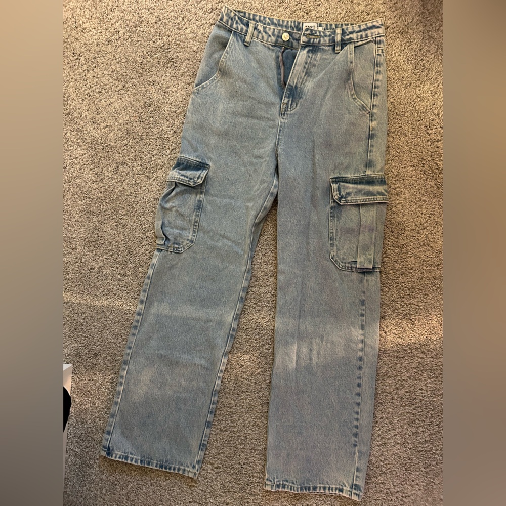 Princess Polly Women’s Denim Cargo Jeans